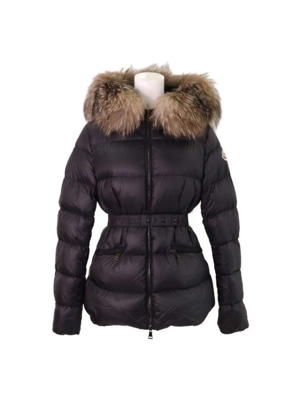 Moncler Boed Belt Fur Hoodie Down